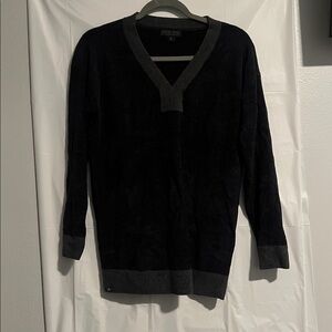 Barefoot Dreams dark charcoal cozy chic Ultra Lite V-Neck Sweater